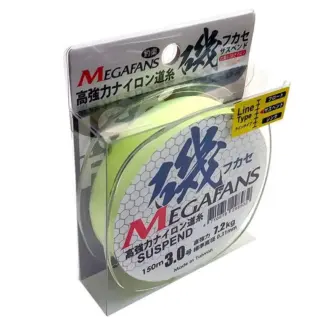 HARIMITSU Mega磯 150M 磯釣專用尼龍母線(螢光綠 / 粉紅)